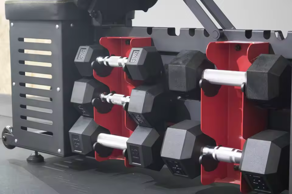 Adjustable Multifunctional Dumbbell Storage Bench-img4